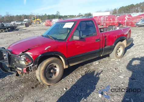 1997 Chevrolet S-10 Ls Sportside z USA, uszkodzony, nr VIN 1GCCS1449V8196278